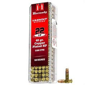 22LR 40GR COPPER PLATED HP 100 rounds 22LR 40GR COPPER PLATED HP 100 rounds
