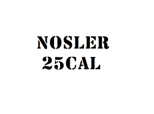 NOSLER 25CAL Projectiles