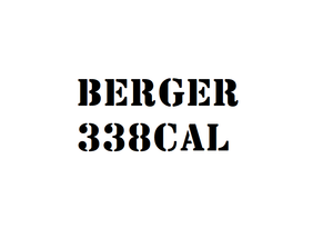 Berger 338CAL Projectiles Berger 338CAL Projectiles