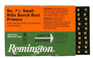 REMINGTON NO 7 1/2 BENCH REST SMALL RIFLE 100PK REMINGTON NO 7 1/2 BENCH REST SMALL RIFLE 100PK