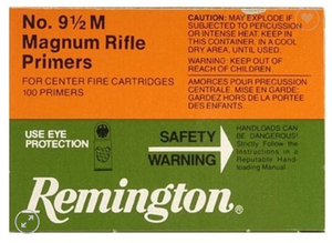 NO 9 1/2 M MAGNUM RIFLE PRIMERS 100PK REMINGTON NO 9 1/2 M MAGNUM RIFLE PRIMERS 100PK REMINGTON