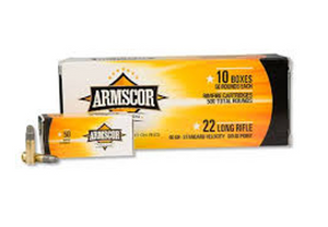 22LR 40GR SUBSONIC ARMSCOR RIMFIRE 50 ROUNDS 22LR 40GR SUBSONIC ARMSCOR RIMFIRE 50 ROUNDS
