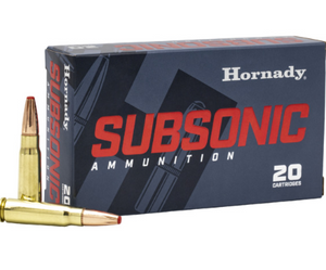 7.62x39  255 gr Sub‑X Subsonic Hornady 20 Rounds 7.62x39  255 gr Sub‑X Subsonic Hornady 20 Rounds
