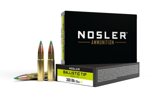 300 BLACKOUT 125GR BALLISTIC TIP NOSLER 20 ROUNDS 300 BLACKOUT 125GR BALLISTIC TIP NOSLER 20 ROUNDS