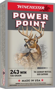 243WIN 100GR POWER POINT 20 rounds