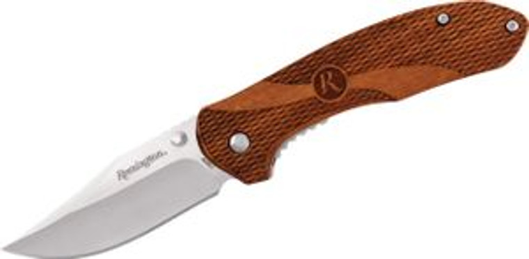 REMINGTON HERITAGE LINERLOCK LRG WOOD KNIFE