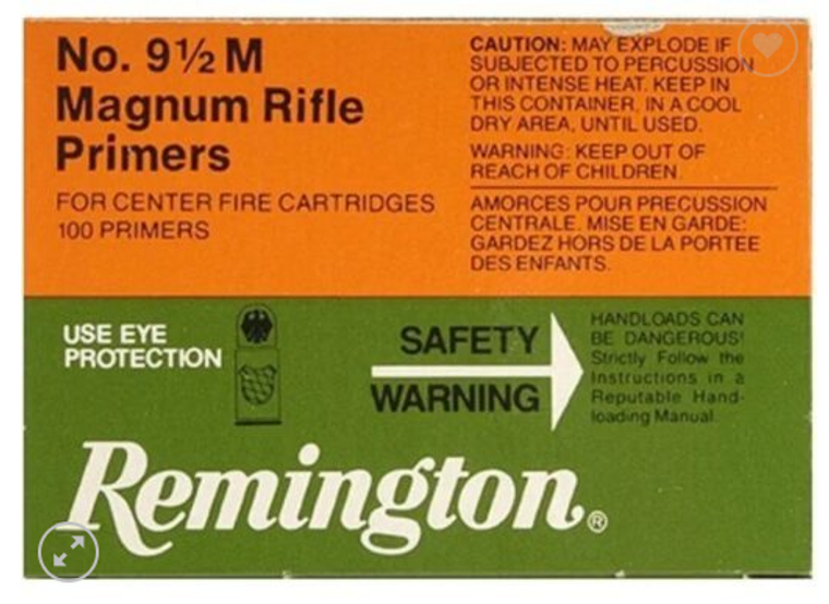 NO 9 1/2 M MAGNUM RIFLE PRIMERS 100PK REMINGTON