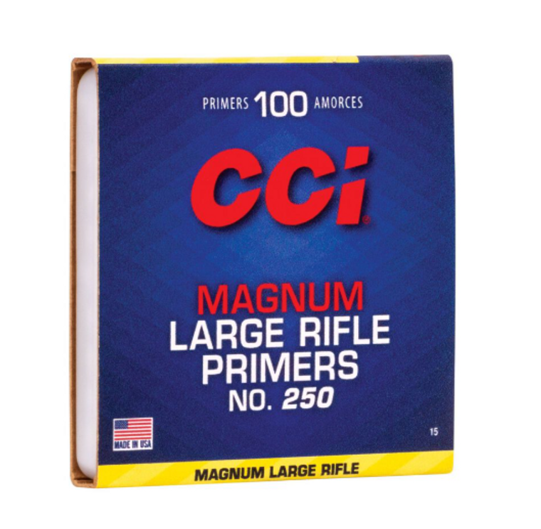 CCI NO 250 LARGE RIFLE MAGNUM PRIMERS 100