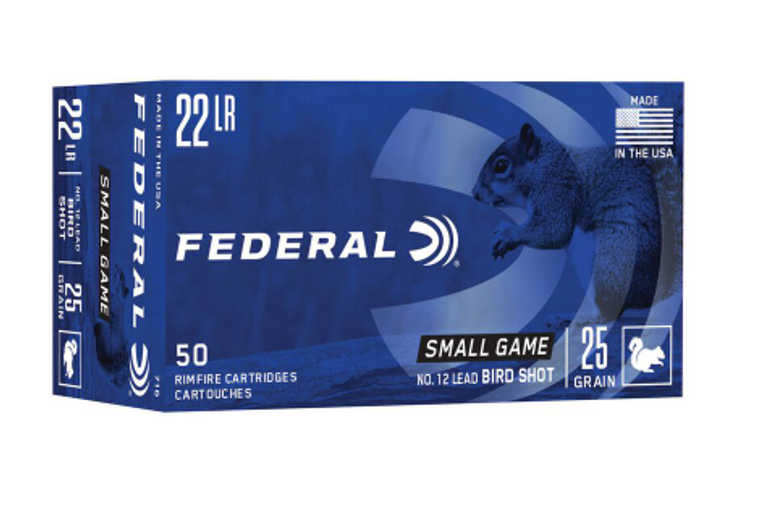 22LR 25GR 12 BIRD SHOT SMALL GAME RIMFIRE AMMUNITION