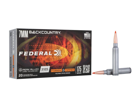 7MM BACKCOUNTRY 175GR FEDERAL FUSION TIPPED 20ROUNDS
