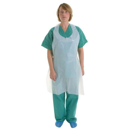 PE Apron - White - Pack of 100