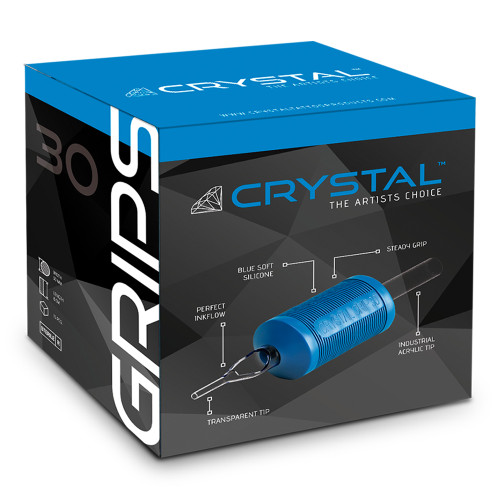 Crystal - Grips - Round Tip - 30 mm - Box of 15