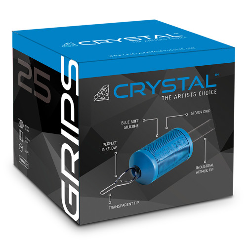 Crystal - Grips - Round Tip - 25 mm - Box of 20