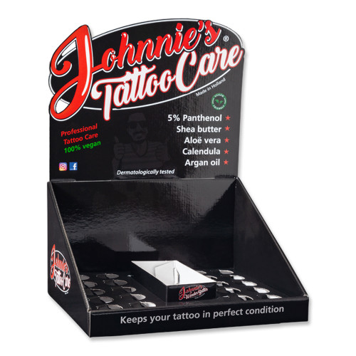 Johnnie's - Display for Tattoo Aftercare Cream & Lotion