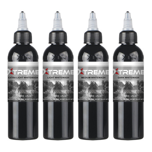 Xtreme Ink - Whitewash Set - 4 x 120 ml / 4 oz