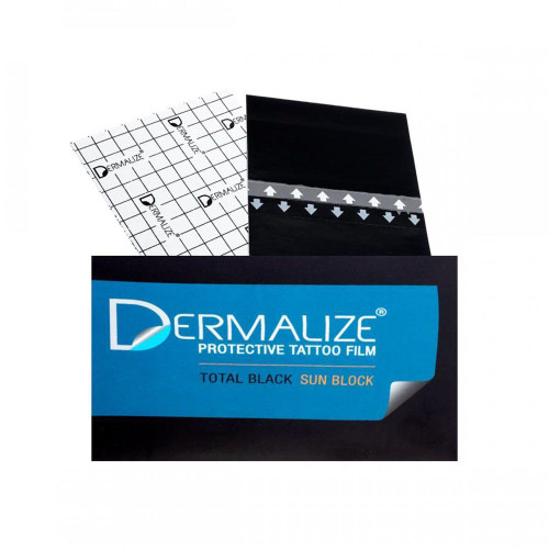 Dermalize - Protective Tattoo Film - Total Black Sun Block - Pre-Cut
