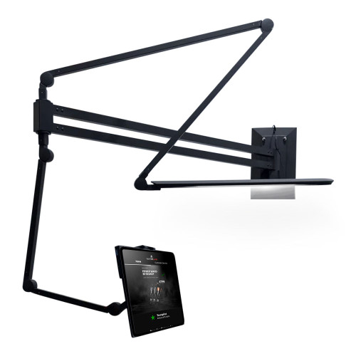 Adjustable Wall-Mounted Lamp with Phone / Tablet Holder