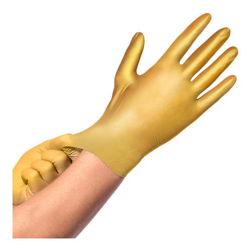 Comforties - Glamour - Nitrile Gloves - Gold - Box of 100