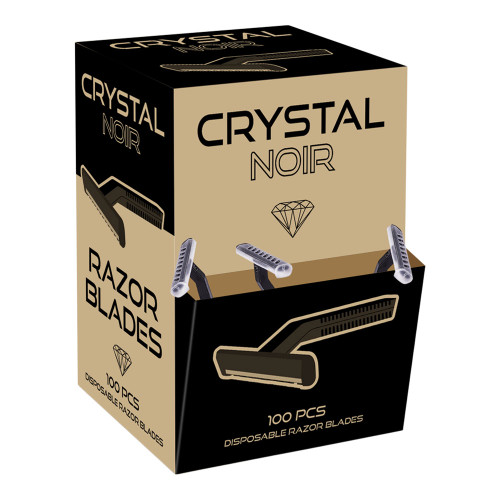 Crystal - Noir - Disposable Razors - Box of 100