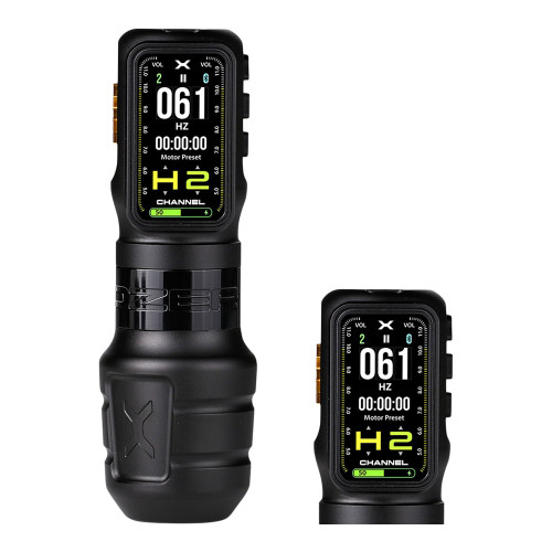 Ozer - X-Channel - Wireless Tattoo Machine - Combo Pack - Black