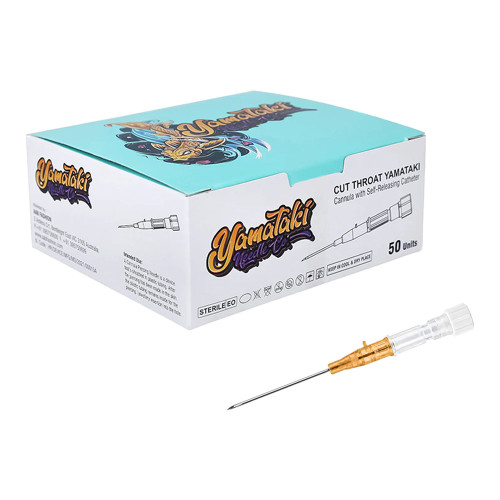 Yamataki - Cut Throat - Disposable Piercing Needles - 14G - Orange