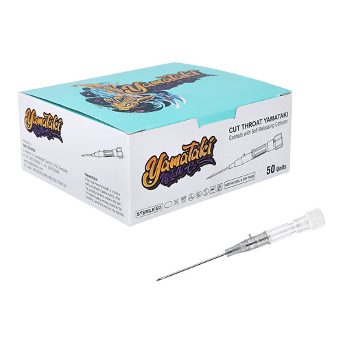 Yamataki - Cut Throat - Disposable Piercing Needles - 16G - Grey