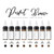 Nuva Colors - Eyebrow Collection Set - 8 x 15 ml / 0.5 oz