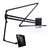 Adjustable Wall-Mounted Lamp with Phone / Tablet Holder