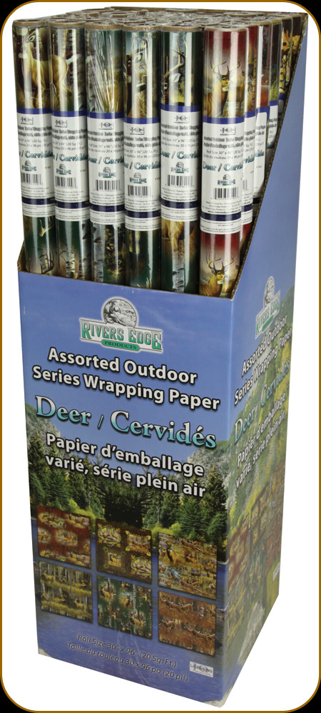 Rivers Edge - Assorted Deer/Outdoor Wrapping Paper - 082