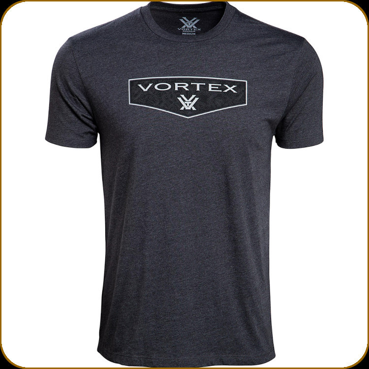Vortex - Men's Shield T-Shirt - Charcoal Heather - 2XL - 220-50