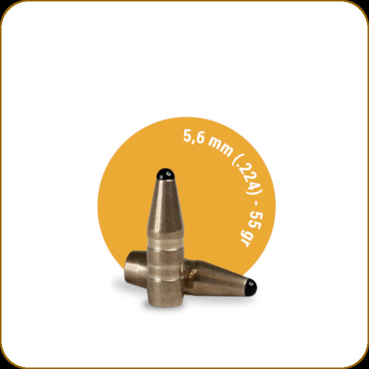 Fox Bullets - 5.6mm (.224) - 55 Gr - Classic Hunter - Lead-Free
