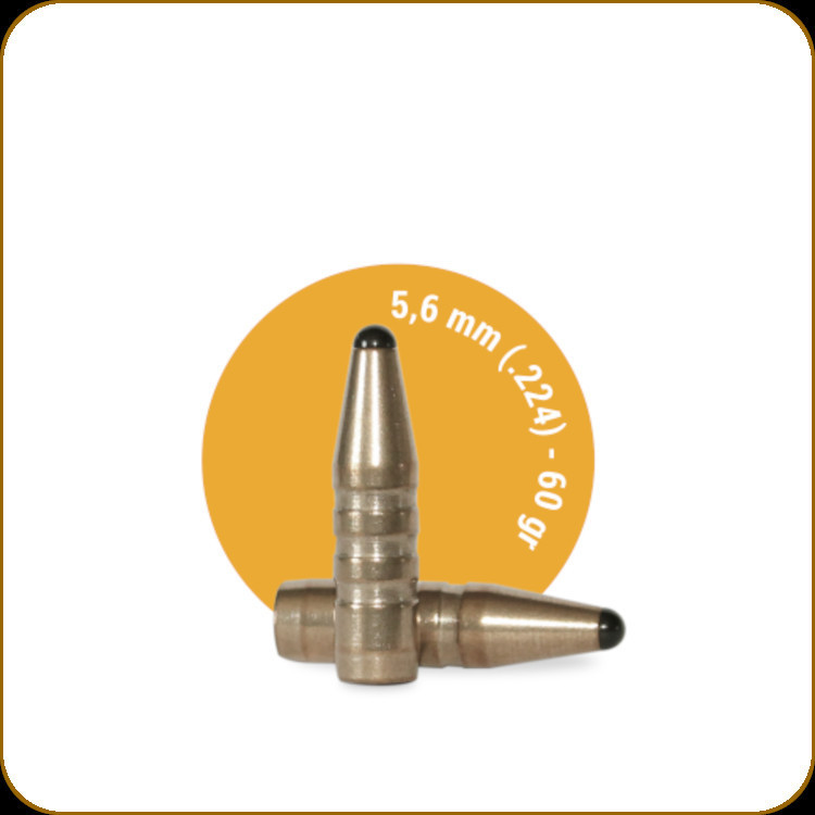 Fox Bullets - 5.6mm (.224) - 60 Gr - Classic Hunter - Lead-Free