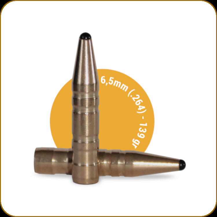 Fox Bullets - 6.5mm (.264) - 139 Gr - Classic Hunter - Lead-Free