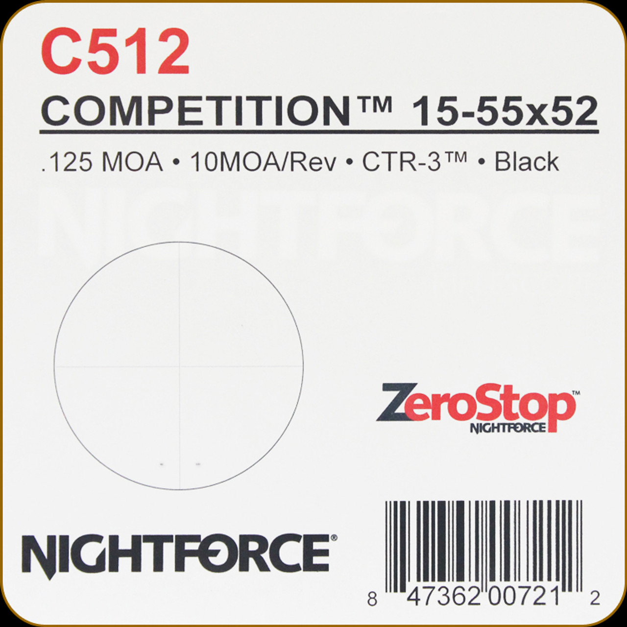 Nightforce - Competition - Black - 15-55x52mm - SFP
