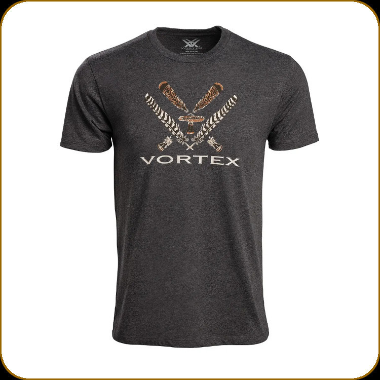 Vortex - Men's Turkey Core Logo T-Shirt - Charcoal Heather - 2XL