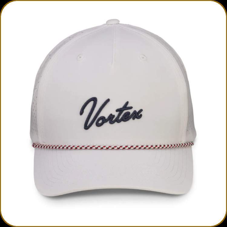 Vortex - Rope Script Logo Cap - White - 124-12-WHI - Prophet River