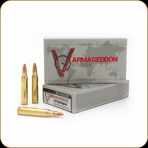Nosler - 223 Rem - 62 Gr - Varmegeddon - Flat Base Hollow Point - 20ct - 40223