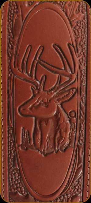 Levy's Leather - Leather Sling - 2 1/4" Walnut Deer Head Cobra Style - SN20T03-WAL Levy's Leather - Leather Sling - 2 1/4" Walnut Deer Head Cobra Style - SN20T03-WAL