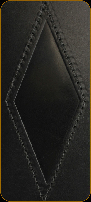 Levy's Leather - Leather Sling - 2 1/4" Black Cobra Style w/Black Diamonds - 36" - SN25-BLK Levy's Leather - Leather Sling - 2 1/4" Black Cobra Style w/Black Diamonds - 36" - SN25-BLK