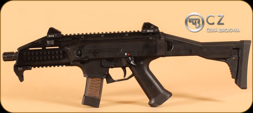 CZ - Scorpion EVO 3 S1 Pistol - 9mm - Blk Syn, Folding Stock, Iron Sights, 7.72" (Restricted)