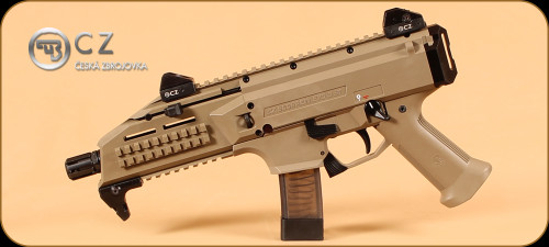 CZ - 9mm - Scorpion EVO 3 S1 Pistol - FDE Syn, Iron Sights, 7.72" (Restricted)