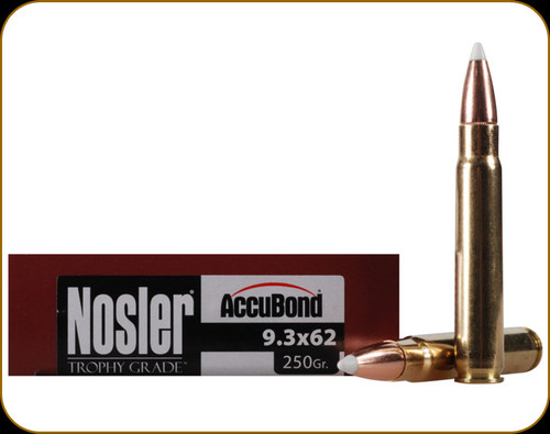 Nosler - 9.3x62mm - 250 Gr - Trophy Grade - AccuBond - 20ct - 48634