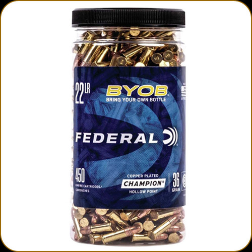 Federal - 22 LR - 36 Gr - BYOB - Copper Plated Hollow Point - 450ct - 750BTL450