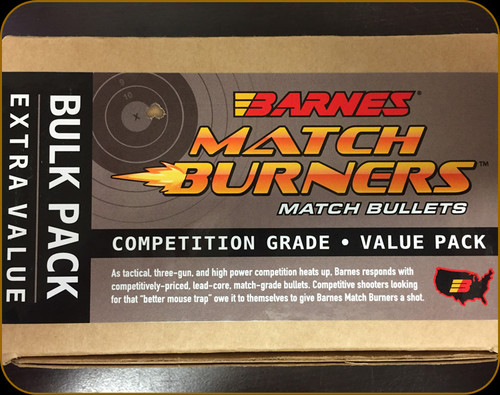 Barnes - 6.5mm - 140 Gr - Match Burners - Competition Grade - OTM (Open Tip Match) - Boat Tail - 500ct - 31144