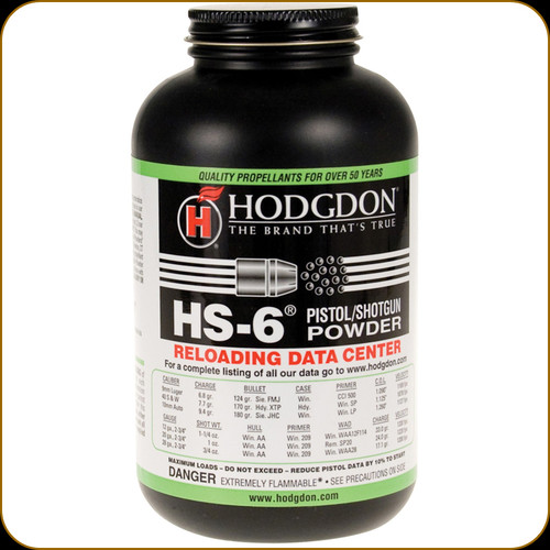 Hodgdon - HS-6 - Pistol/Shotgun Smokeless Powder - 1lb - HS61