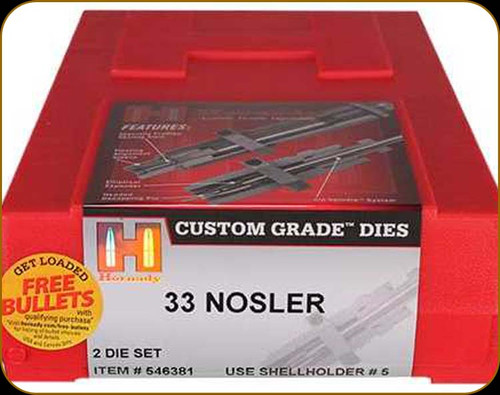 Hornady - Full Length Dies - 33 Nosler - 546381