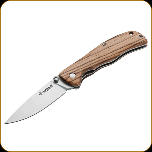 Boker Magnum - Backpacker - 3.39" Blade - 440A - Grained Wood Handle - 01EL605