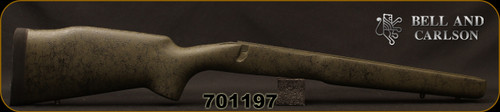 Bell an Carlson - Winchester Model 70 M40 Style - 1-Piece Floorplate - Short Action/WSM - Olive Green w/Black Spiderweb