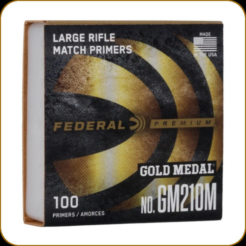 Federal - Large Rifle Match Primers - Gold Medal - 100ct - GM210M