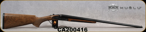 Huglu - 410Ga/3"/26" - 200AC Mini - SxS Single Trigger - Grade AA Turkish Walnut/Case Hardened Receiver w/Gr5 Hand Engraving/Chrome-Lined Barrels, Fixed Choke (F,IM) SKU# 8681715398280-2, S/N CA200416